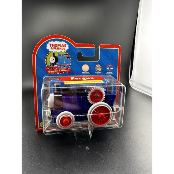 NWT Fergus Thomas Wooden Railway Train NOS Learning Curve Traction Engine 2005 - Picture 2 of 16